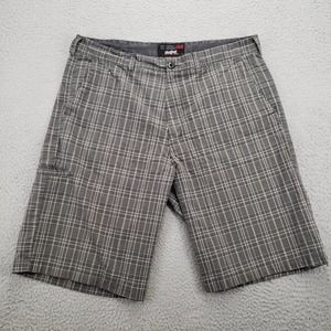 Rawlings Shorts Mens 40x11 Green‎ Plaid Classic Casual skate Outdoor Sports